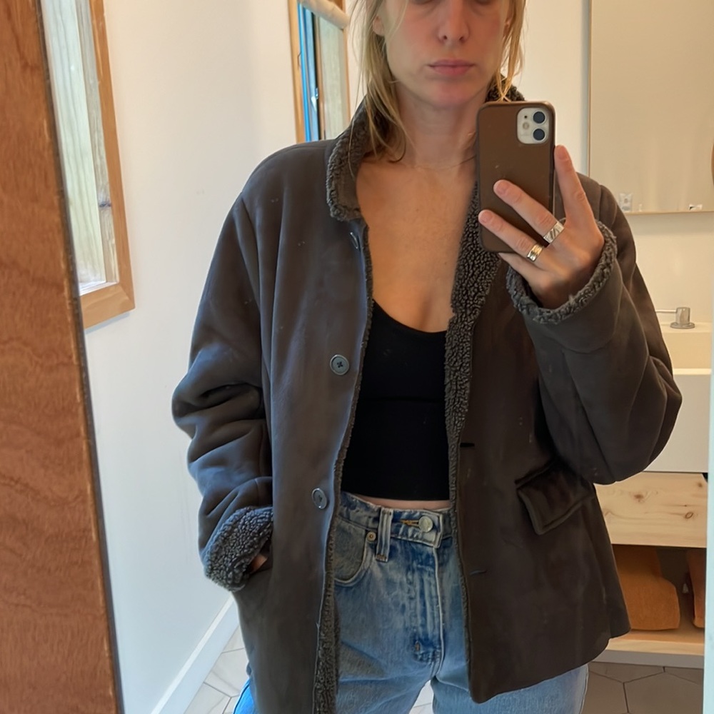 Brown Sherpa type jacket